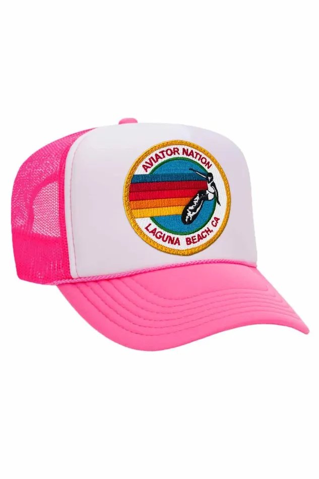WomenMen Trucker Hats Aviator Nation Laguna Beach Trucker Hat