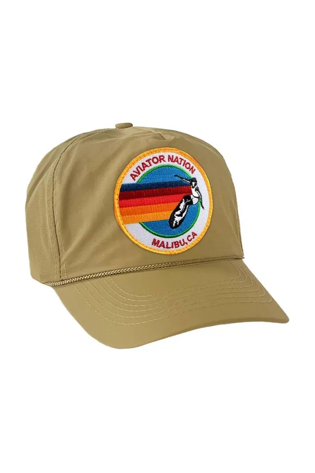 WomenMen Trucker Hats Aviator Nation Signature Malibu Vintage Nylon Trucker Hat