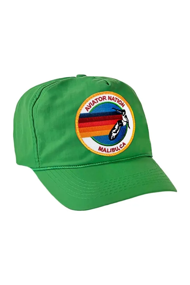 WomenMen Trucker Hats Aviator Nation Signature Malibu Vintage Nylon Trucker Hat