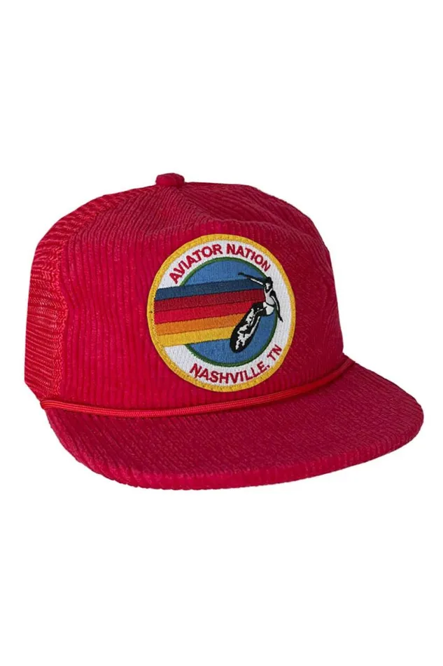 WomenMen Trucker Hats Aviator Nation Signature Nashville 8211 Vintage Corduroy Mesh Trucker