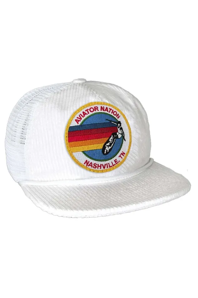 WomenMen Trucker Hats Aviator Nation Signature Nashville 8211 Vintage Corduroy Mesh Trucker