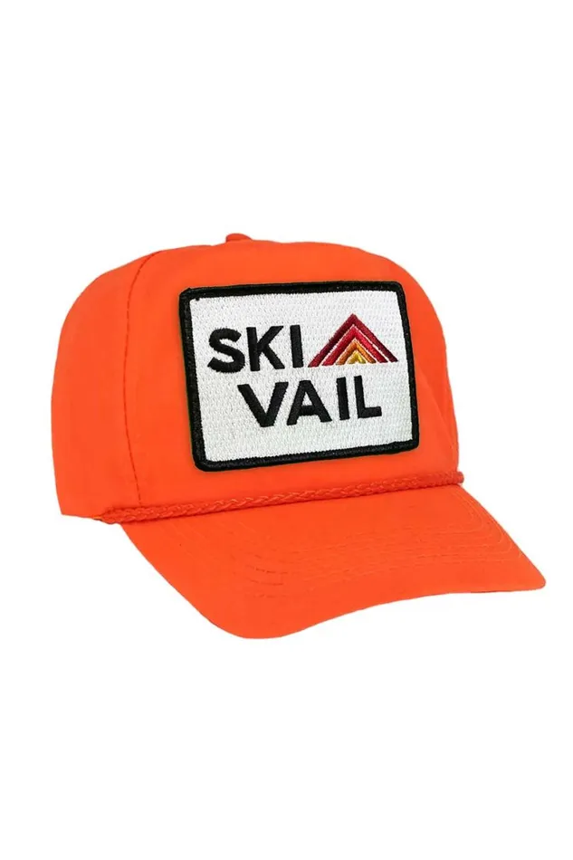 WomenMen Trucker Hats Aviator Nation Ski Vail 8211 Vintage Nylon Trucker Hat