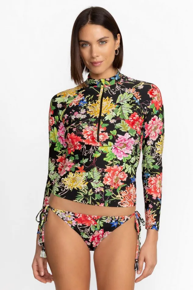 Women METALLI NOTTE LONG SLEEVE SURF SHIRT Metalli Notte Johnny Was Swim and Resort Women METALLI NOTTE LONG SLEEVE SURF SHIRT Metalli Notte Johnny Was Swim and Resort