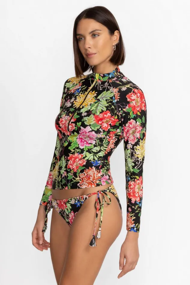 Women METALLI NOTTE LONG SLEEVE SURF SHIRT Metalli Notte Johnny Was Swim and Resort Women METALLI NOTTE LONG SLEEVE SURF SHIRT Metalli Notte Johnny Was Swim and Resort