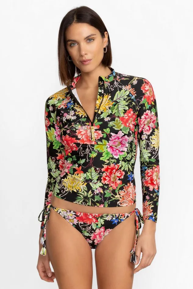 Women METALLI NOTTE LONG SLEEVE SURF SHIRT Metalli Notte Johnny Was Swim and Resort Women METALLI NOTTE LONG SLEEVE SURF SHIRT Metalli Notte Johnny Was Swim and Resort