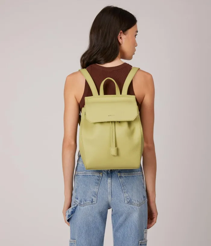 Women Mumbai Med Vegan Backpack 8211 Purity Black Matt and Nat Backpacks