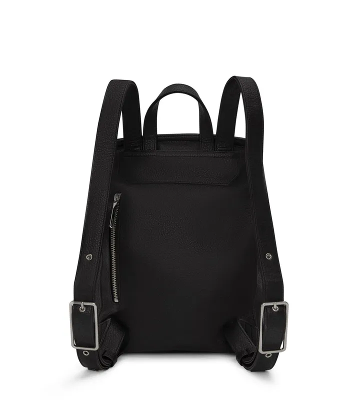 Women Mumbai Med Vegan Backpack 8211 Purity Black Matt and Nat Backpacks