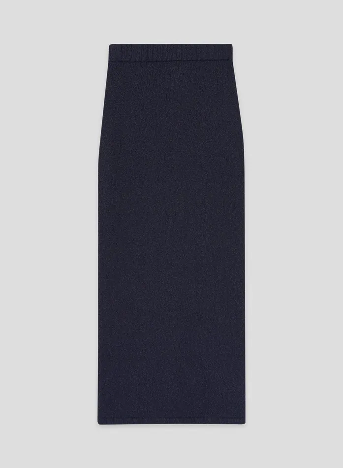 Women Navy Knitted Maxi Skirt Sharni 4th and Reckless Skirts