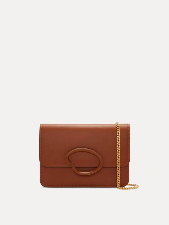 Women O Pochette Cognac Oscar De La Renta Handbags