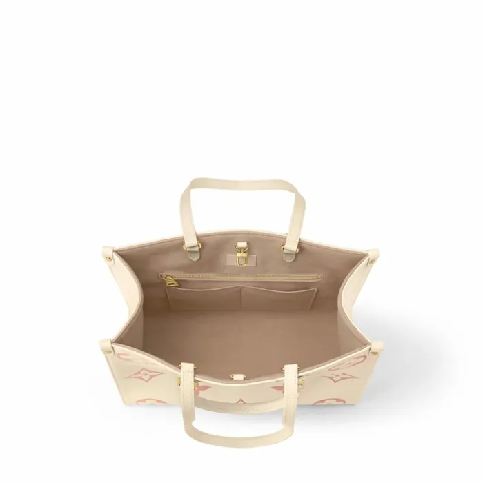 Women Onthego Bag Louis Vuitton Louis Vuitton OnTheGo MM M21575 Crme Rose Trianon 8211 Louis Vuitton Handbag Store