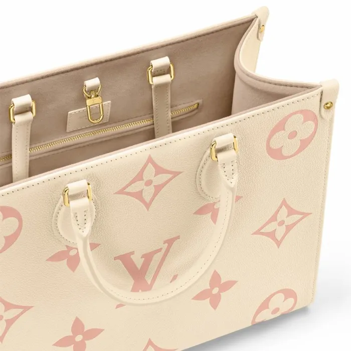 Women Onthego Bag Louis Vuitton Louis Vuitton OnTheGo MM M21575 Crme Rose Trianon 8211 Louis Vuitton Handbag Store