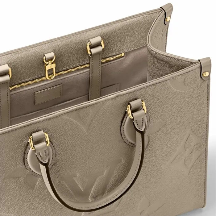 Women Onthego Bag Louis Vuitton Louis Vuitton OnTheGo MM M45607 Tourterelle Beige 8211 Louis Vuitton Handbag Store
