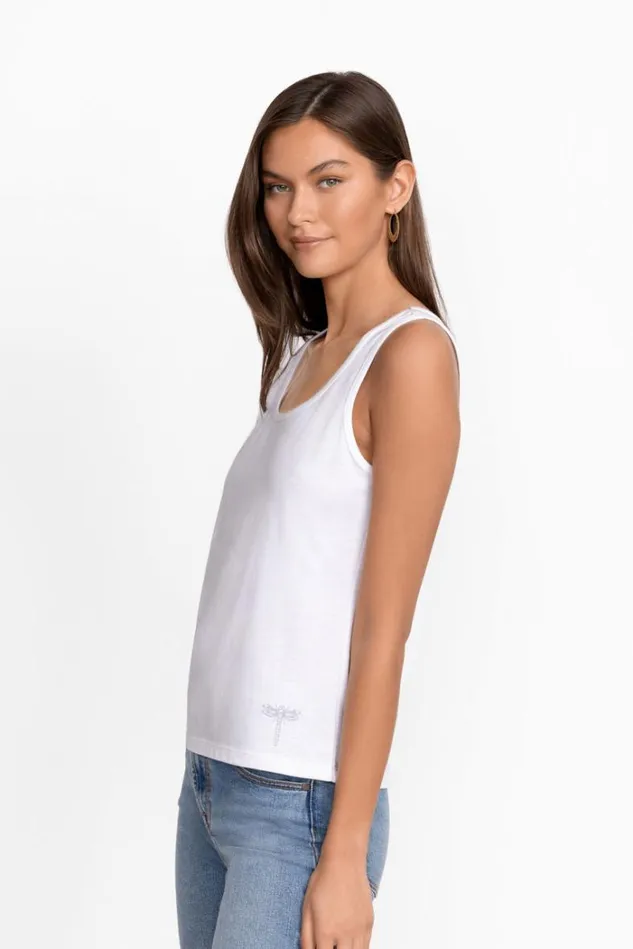 Women Organic Cotton Essential Tank Bright White Johnny Was Tops Women Organic Cotton Essential Tank Bright White Johnny Was Tops
