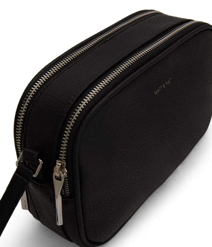 Women Pair Vegan Crossbody Bag 8211 Purity Black Matt and Nat Crossbody