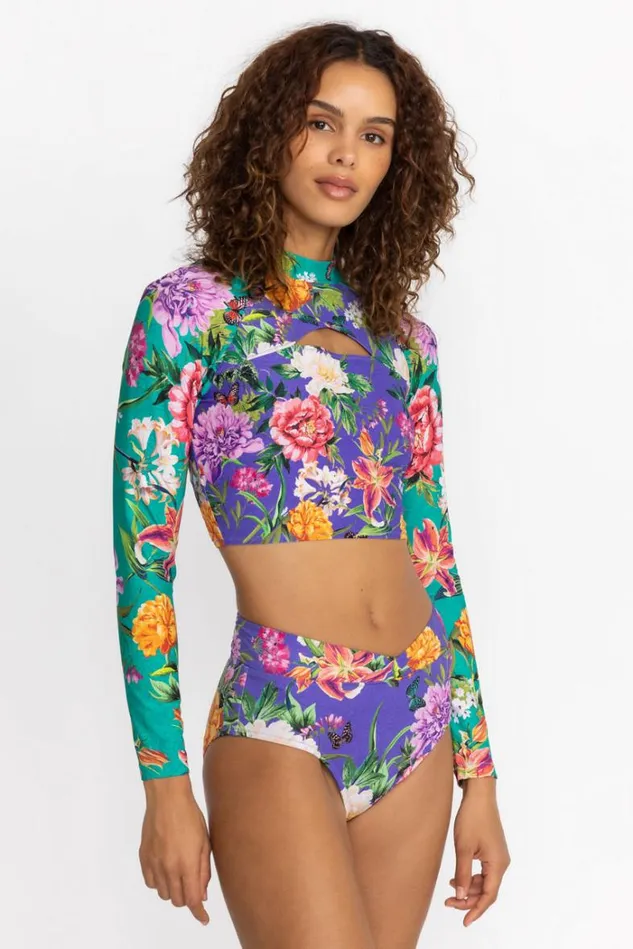 Women PEACOCK GOZA CRISSCROSS BIKINI BOTTOM Peacock Goza Johnny Was Swim and Resort Women PEACOCK GOZA CRISSCROSS BIKINI BOTTOM Peacock Goza Johnny Was Swim and Resort