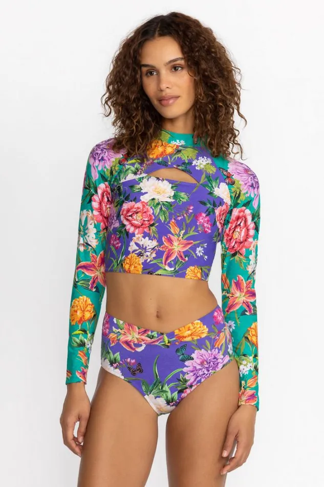 Women PEACOCK GOZA CRISSCROSS BIKINI BOTTOM Peacock Goza Johnny Was Swim and Resort Women PEACOCK GOZA CRISSCROSS BIKINI BOTTOM Peacock Goza Johnny Was Swim and Resort