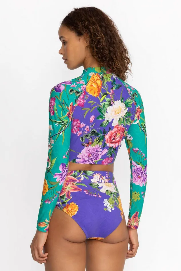Women PEACOCK GOZA CRISSCROSS BIKINI BOTTOM Peacock Goza Johnny Was Swim and Resort Women PEACOCK GOZA CRISSCROSS BIKINI BOTTOM Peacock Goza Johnny Was Swim and Resort
