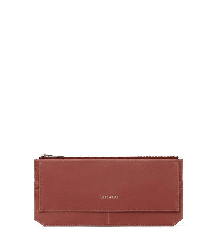 Women Perla Vegan Flat Wallet 8211 Vintage Heirloom Matt and Nat Wallets