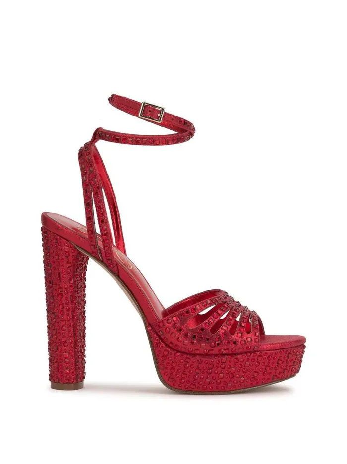 Women Platforms Jessica Simpson Iralin Platform Sandal In Red Muse