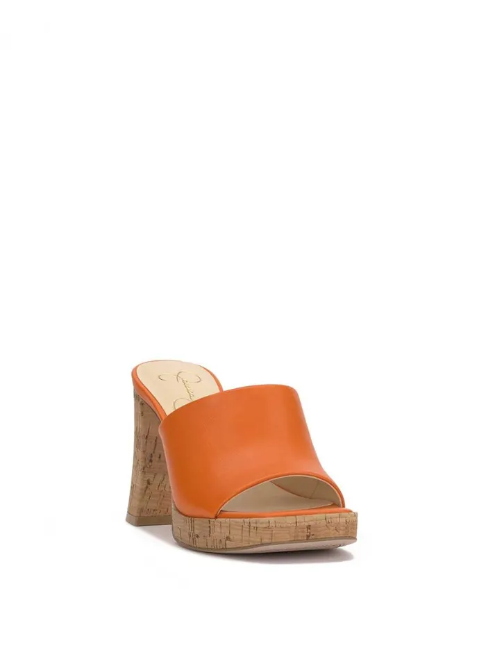 Women Platforms Jessica Simpson Kashet Mule Platform Sandal In Tangerine