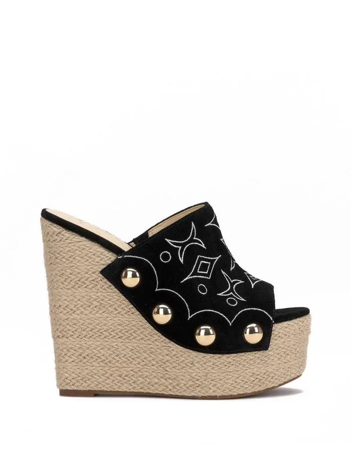 Women Platforms Jessica Simpson Vadim Espadrille Wedge In Black