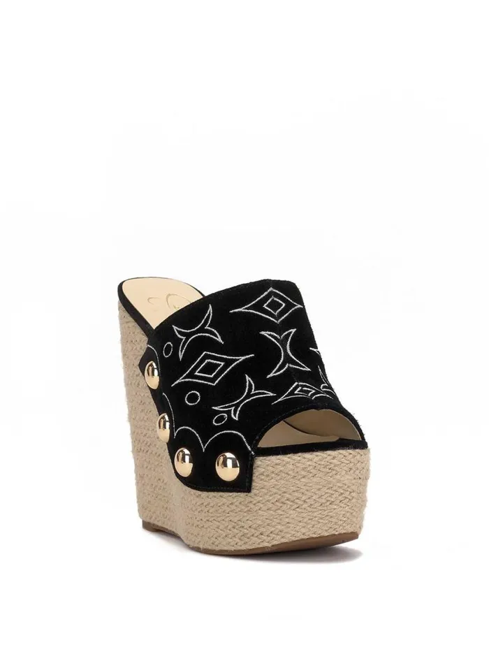 Women Platforms Jessica Simpson Vadim Espadrille Wedge In Black