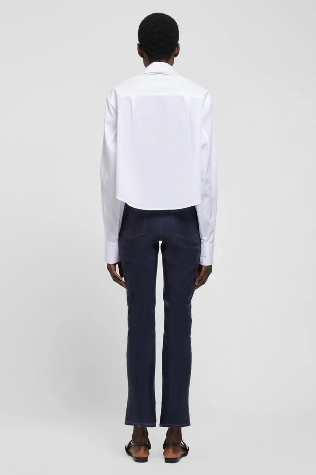 Women Rae Denim Coated Indigo Jonathan Simkhai Pants and Bottoms
