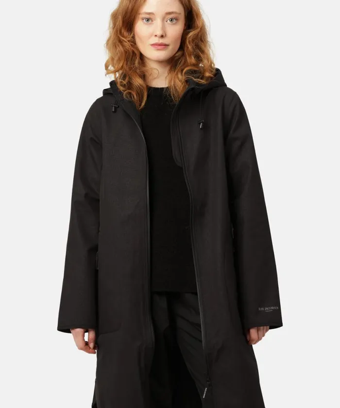 Women Raincoats Ilse Jacobsen Raincoat 8211 Black
