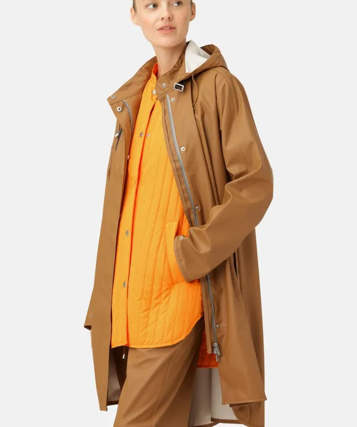 Women Raincoats Ilse Jacobsen Raincoat 8211 Golden Brown