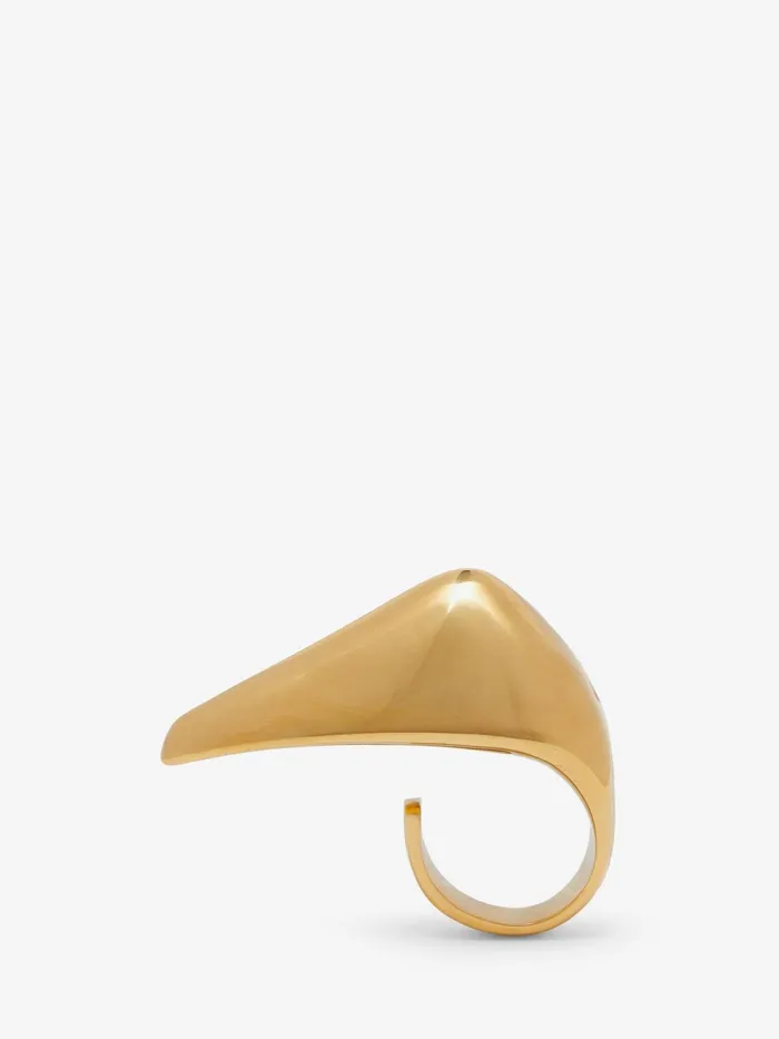 Women Rings Alexander McQueen Claw Ring Antique Gold