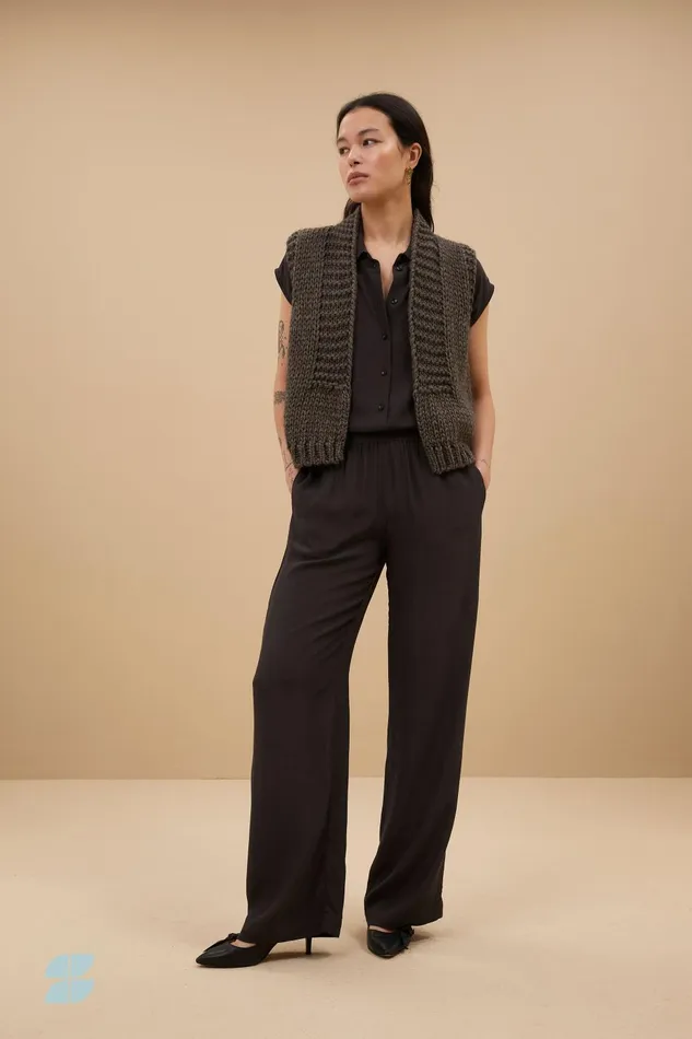 Women Robyn Viscose Pants Cafe Noir Bybar Trousers