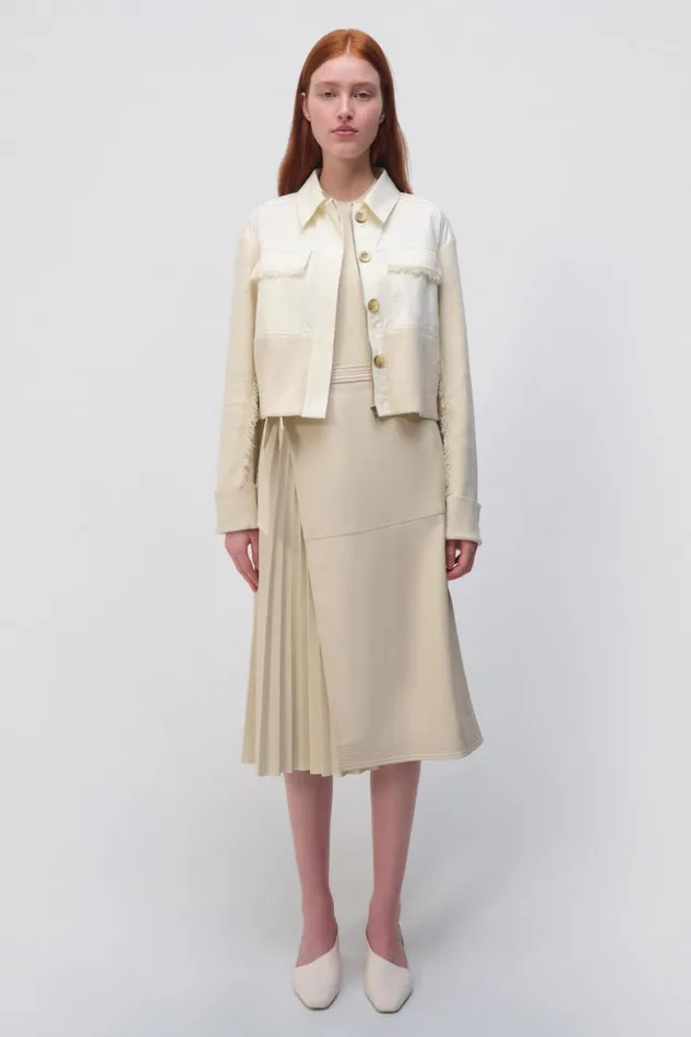Women Rochelle Jacket Natural White Jonathan Simkhai Jackets and Coats