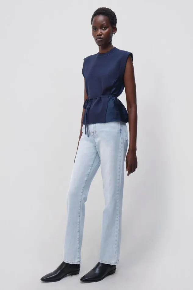 Women Rosalia Top Midnight Jonathan Simkhai Knitwear