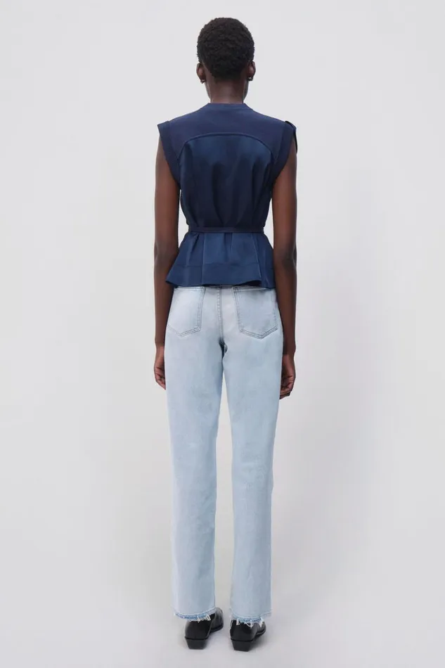 Women Rosalia Top Midnight Jonathan Simkhai Knitwear