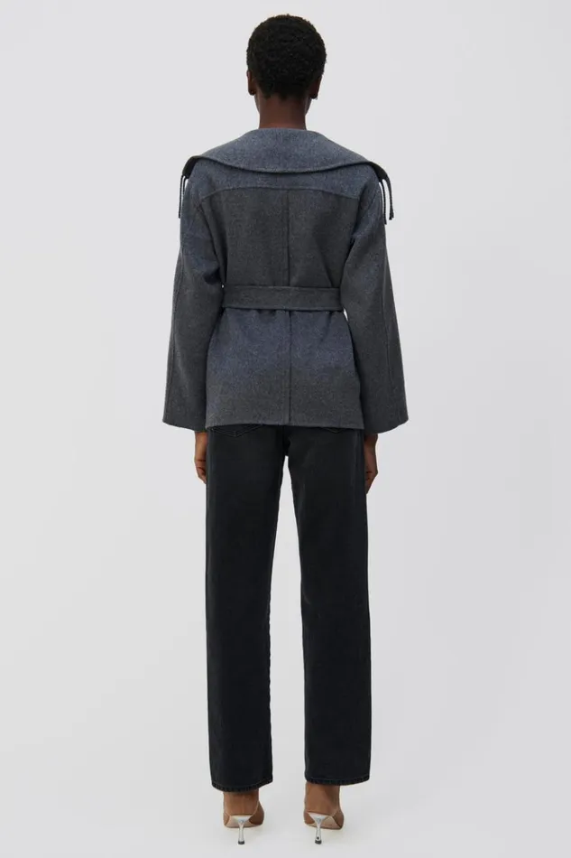 Women Rowen Jacket Grey Melange Jonathan Simkhai Jackets and Coats