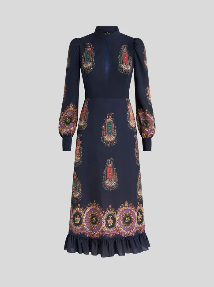 Women Sabl Dress With Medallions Etro Dresses