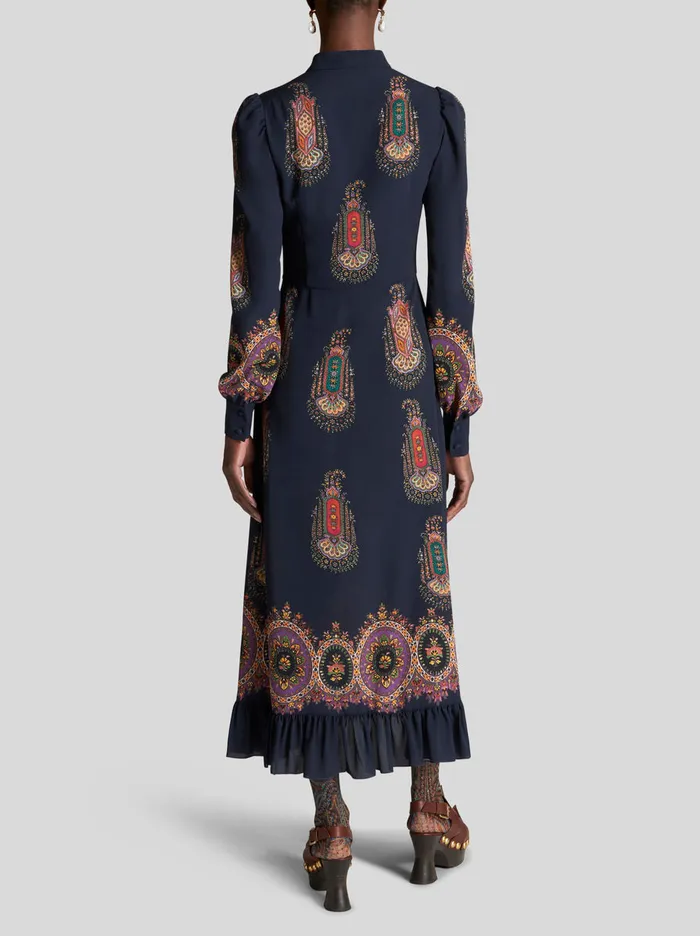 Women Sabl Dress With Medallions Etro Dresses