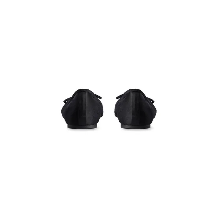 Women Sandals and Mules Balenciaga Leopold Ballerina In Black