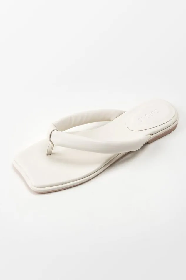 Women Sandals Cupshe Sweetpea Minimalist Thong Sandals White