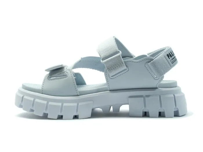 Women Sandals PALLADIUM REVOLT SANDAL MONO Blue Art Women Sandals PALLADIUM REVOLT SANDAL MONO Blue Art