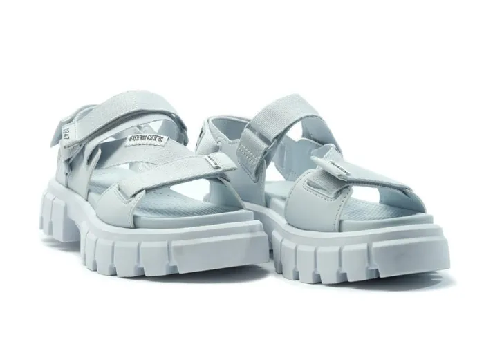 Women Sandals PALLADIUM REVOLT SANDAL MONO Blue Art Women Sandals PALLADIUM REVOLT SANDAL MONO Blue Art
