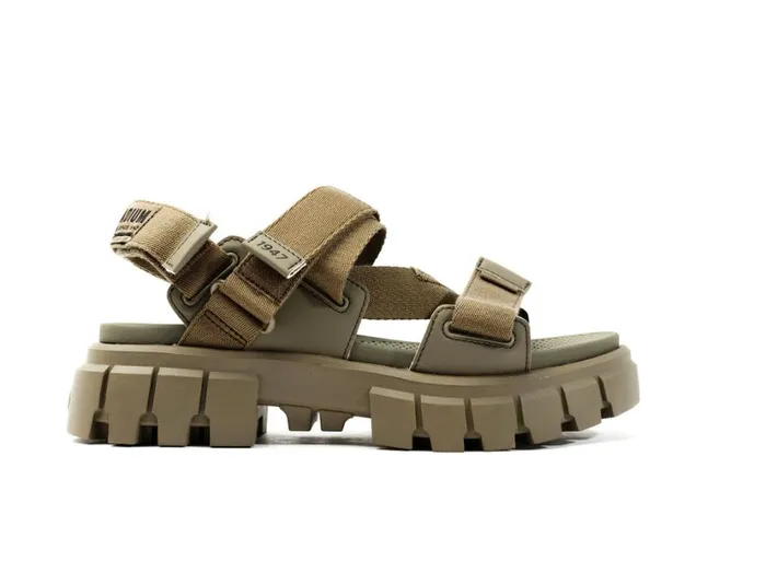 Women Sandals PALLADIUM REVOLT SANDAL MONO Dusky Green