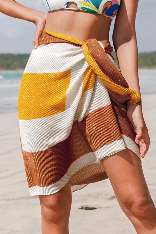 Women Sarong and Skirts Cupshe Laguna Beach Geometric Print Tie Waist Sarong Multicolor Women Sarong and Skirts Cupshe Laguna Beach Geometric Print Tie Waist Sarong Multicolor