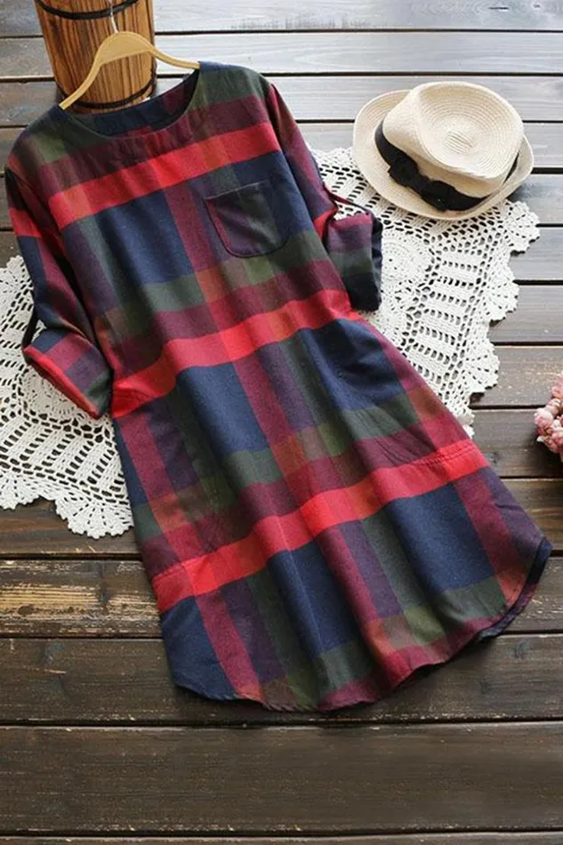 Women Short Dresses Cupshe Lady Leisure Plaid Dress Multicolor