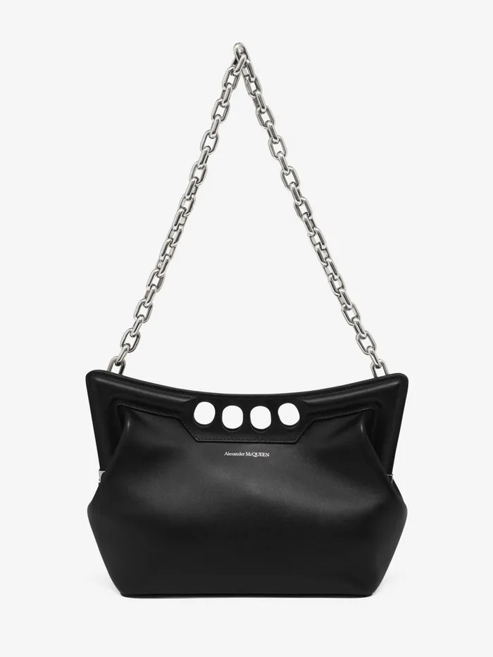 Women Shoulder Bags Alexander McQueen The Peak Bag Small Black