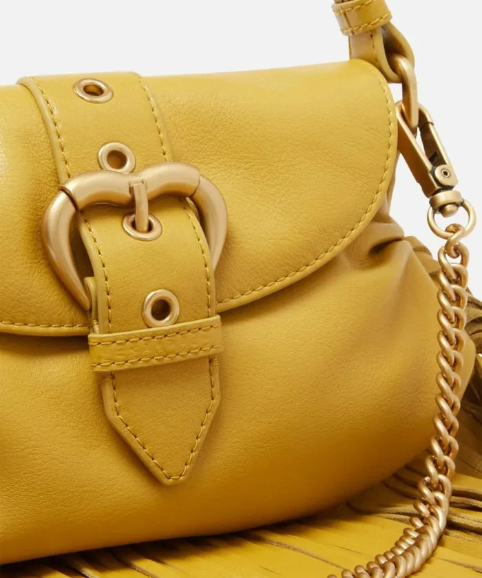 Women Shoulder Bags Pinko Jolene Mini Shoulder Bag With Long Fringing China Yellowantiquegold Women Shoulder Bags Pinko Jolene Mini Shoulder Bag With Long Fringing China Yellowantiquegold