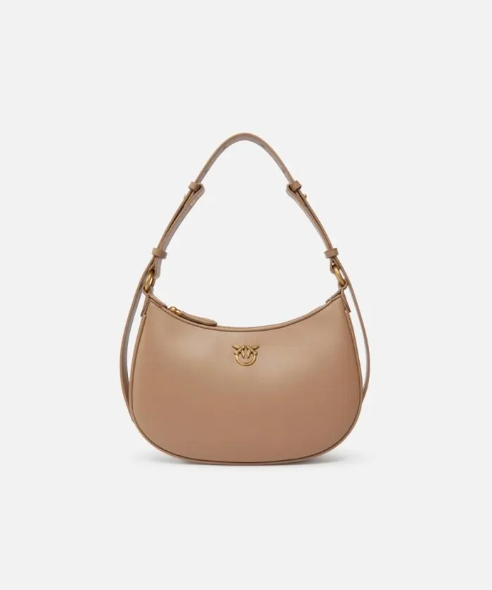 Women Shoulder Bags Pinko Mini LoveBag Half Moon Simply Ginger Biscuitantique Gold Women Shoulder Bags Pinko Mini LoveBag Half Moon Simply Ginger Biscuitantique Gold