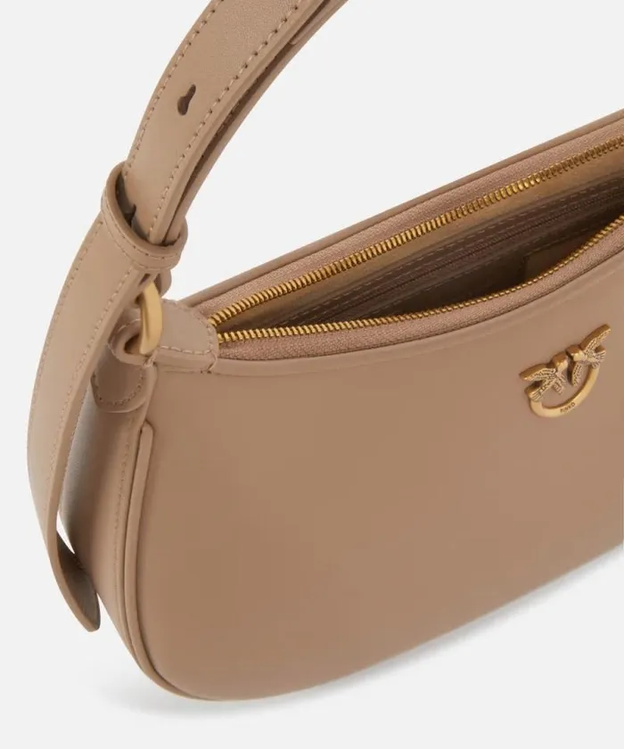 Women Shoulder Bags Pinko Mini LoveBag Half Moon Simply Ginger Biscuitantique Gold Women Shoulder Bags Pinko Mini LoveBag Half Moon Simply Ginger Biscuitantique Gold