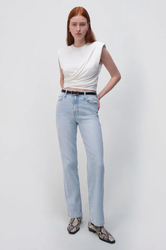 Women Signature Estelle Top White Jonathan Simkhai Tops and Bodysuits