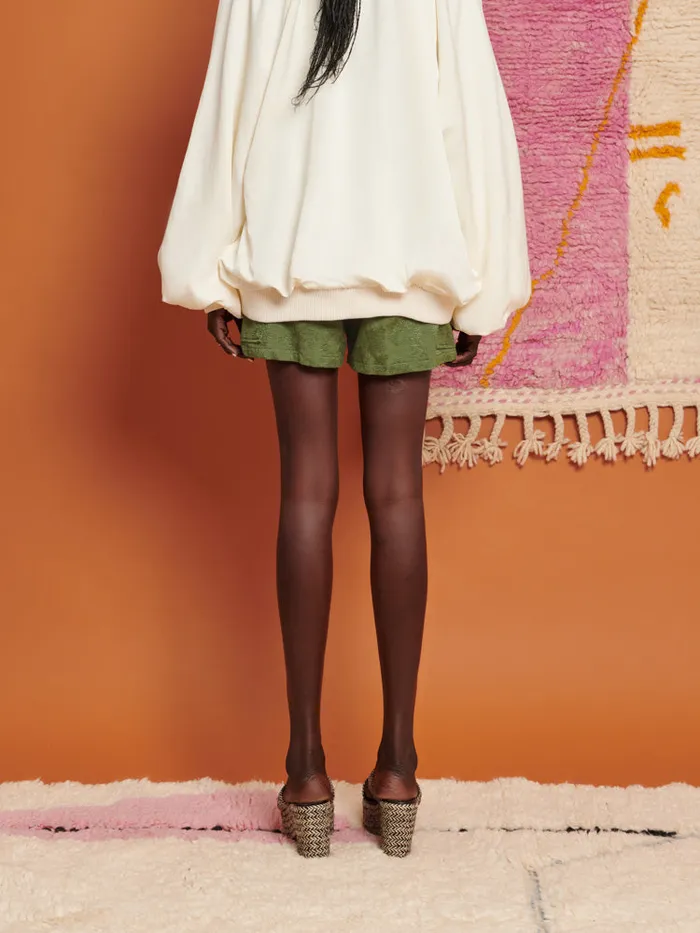 Women Sister Jane Bottoms Ghospell Lina HighWaisted Shorts Moss Green
